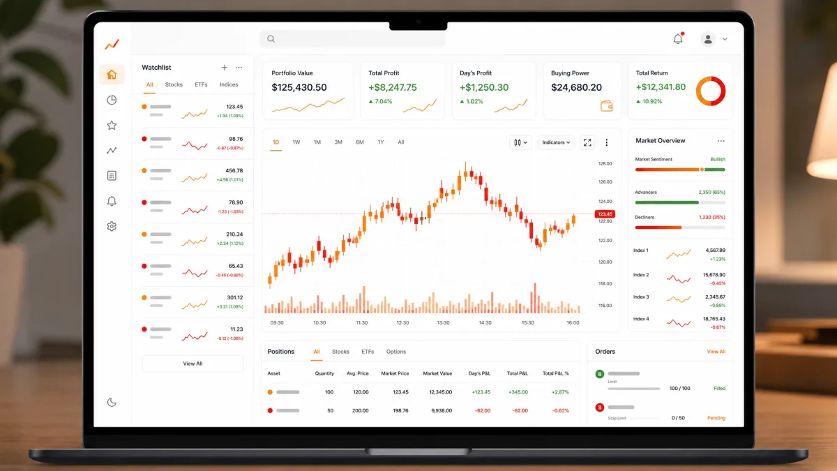 Trevonaro — dashboard della piattaforma di trading