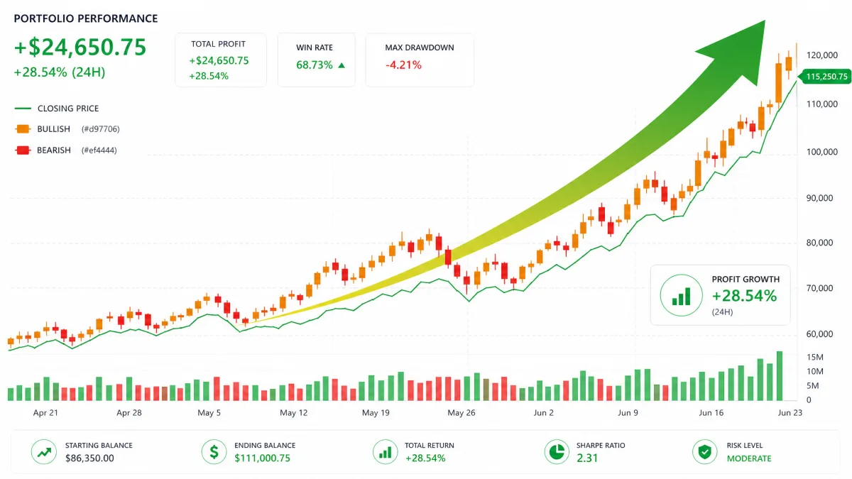 Trevonaro — grafico di crescita dei profitti